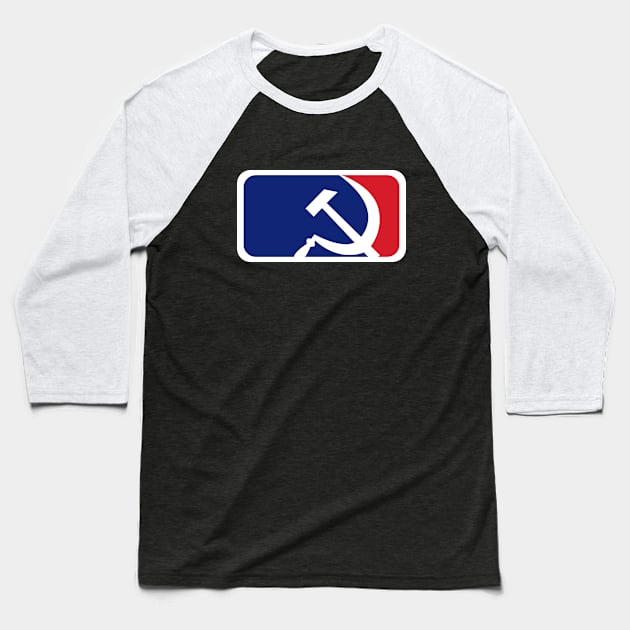 Hammer Sickle Baseball Baseball T-Shirt by dumbshirts